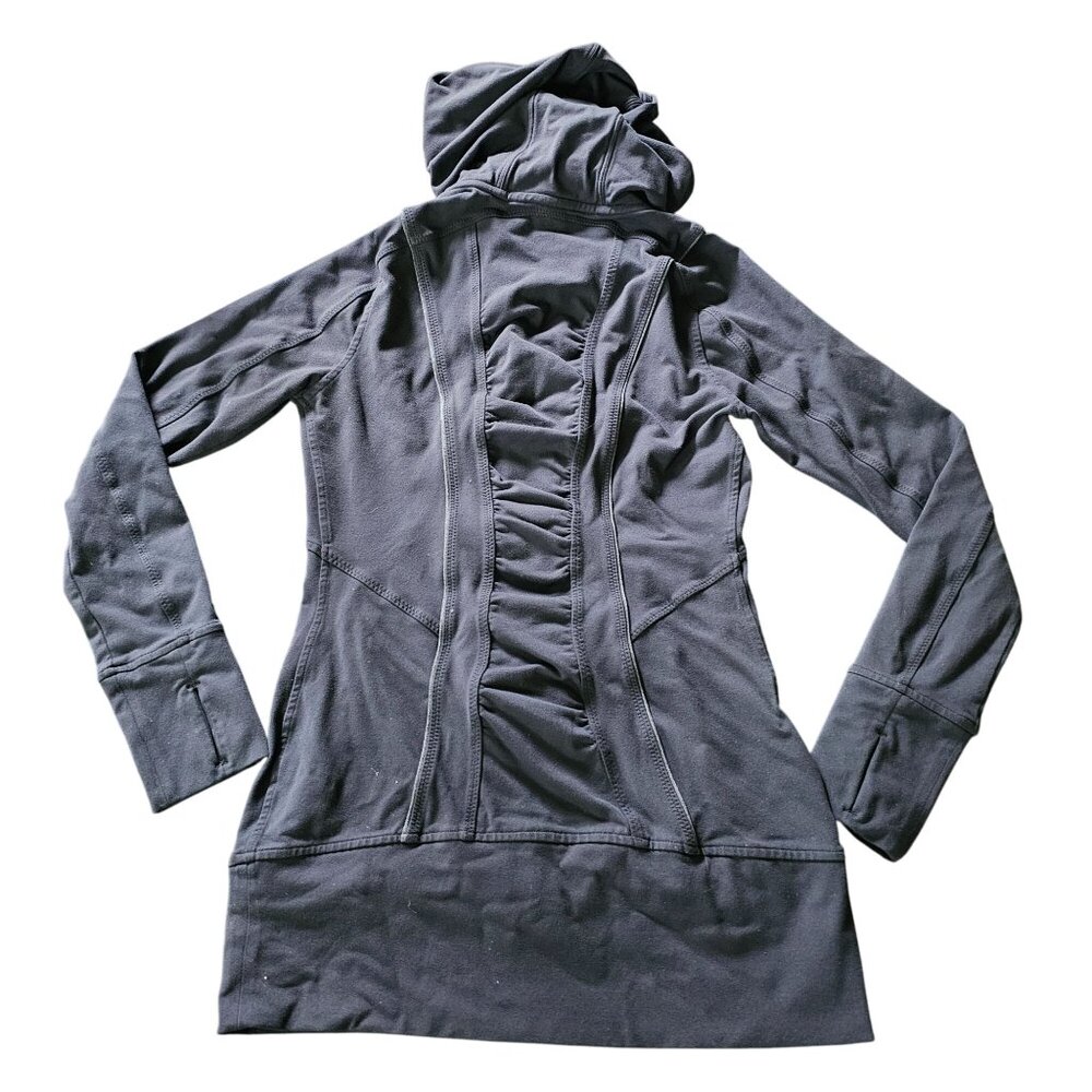 Athleta Women's Athletic Zip Hoodie Jacket Black Hooded size XS - Picture 5 of 13